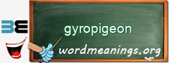 WordMeaning blackboard for gyropigeon